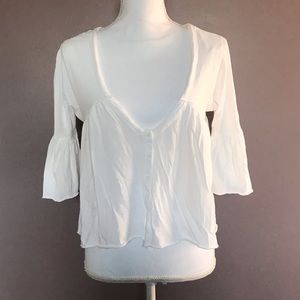 Free People Sweet Little Tee in Ivory